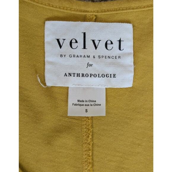 VELVET By Graham & Spencer Meghan Puff-Sleeve Mini Dress Butter Cup Small - Picture 7 of 14